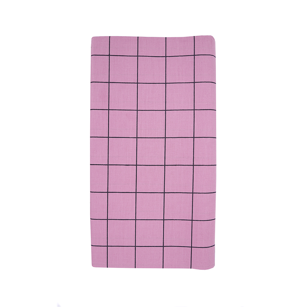 Kitex Pastel Pink Printed Supreme Check Lungi 2 Mtr