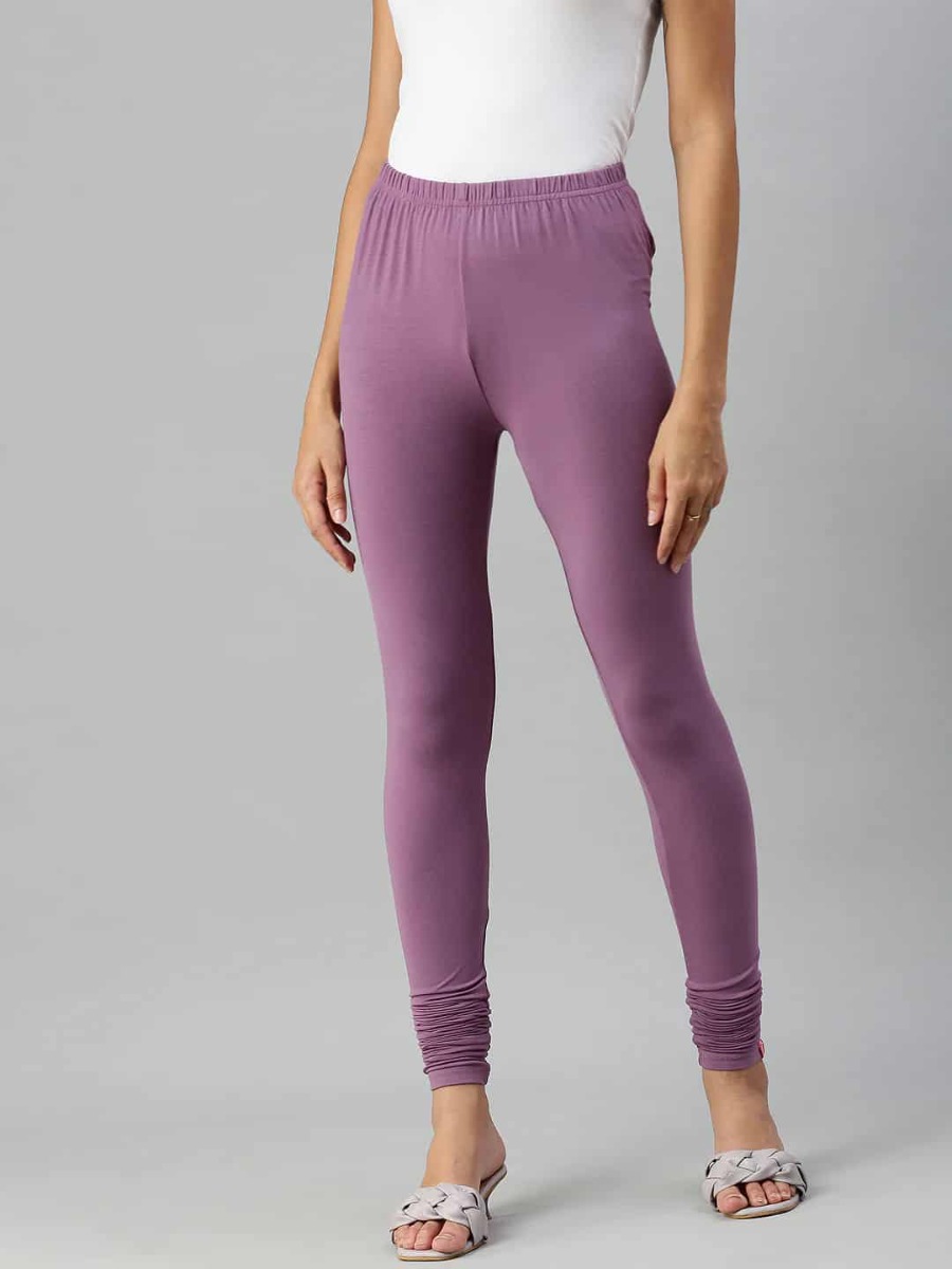 Womens Dusty Purple Colour Prisma Leggings