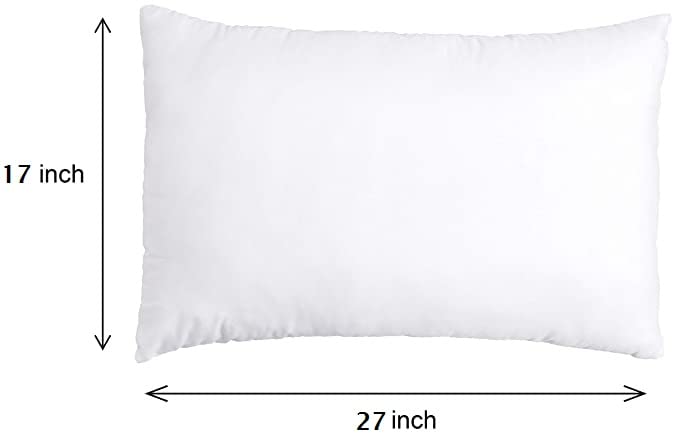 Morbido Soft Microfiber White Pillow 17x27 Inch (43x68cm)