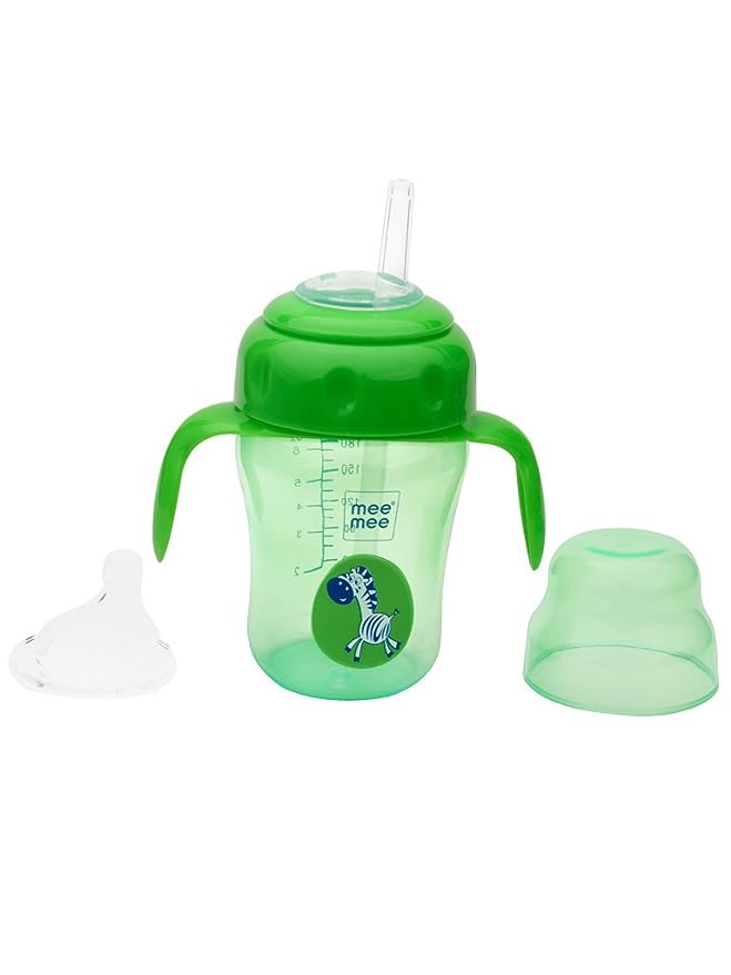 Mee Mee 2 in 1 Spout & Straw Sipper Cup (Green)