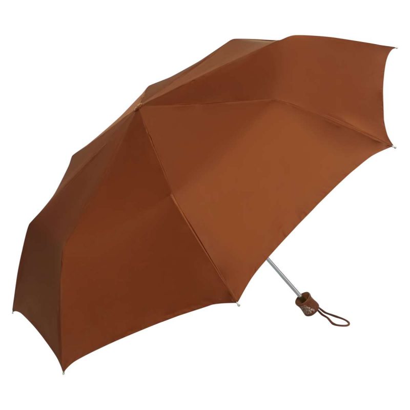 Popy 3 Fold Coffee Brown 545mm U.V Block Silver Coating Umbrella