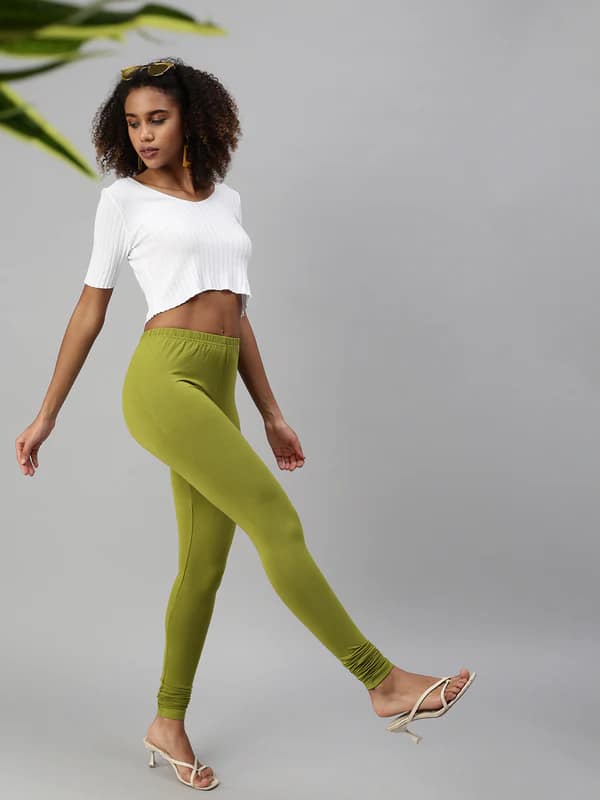 Womens Fern Green  Colour Prisma Leggings