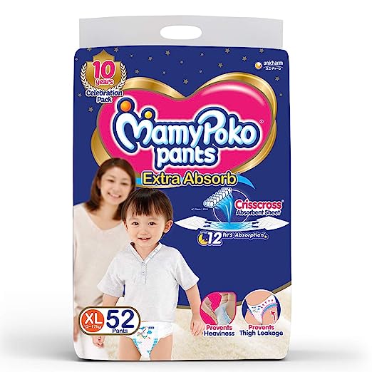 Mamy Poko Extra Absorb XL 12 - 17 kg, 52 pants