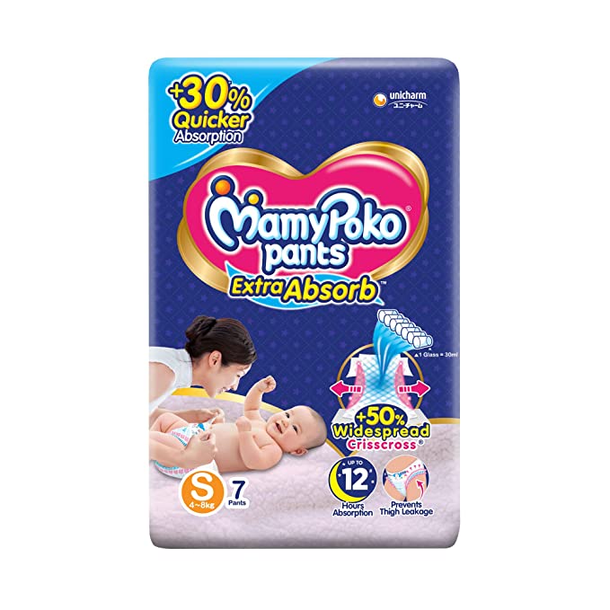 Mamy Poko Pants Extra absorb Small 4-8 kg, 7 pants