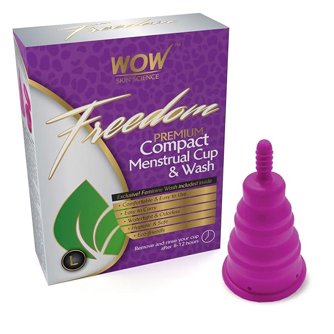 WOW F&G FREEDOM REUSABLE MENSTRUAL CUP & WASH LARGE (POST CHILDBIRTH)
