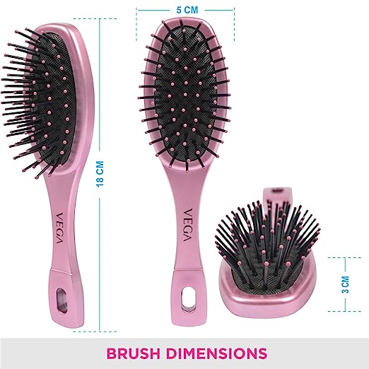 Vega Basic Mini Flat Hair Brush 