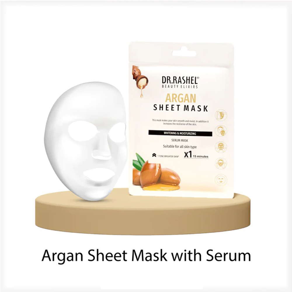 Dr.Rashel Argan Face Sheet Mask With Serum (Pack of 6)