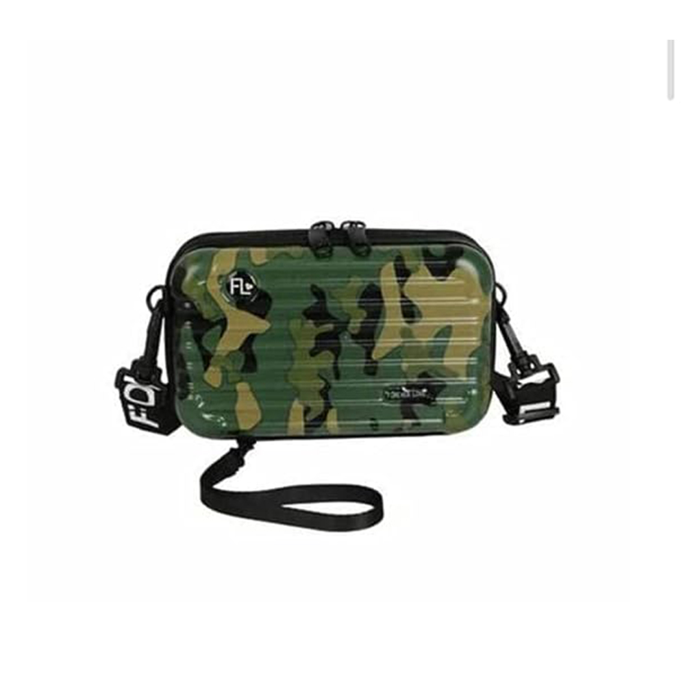 Military Design Cross Sling Cosmetic Bag Box For Girls with Detachable Shoulder Strap