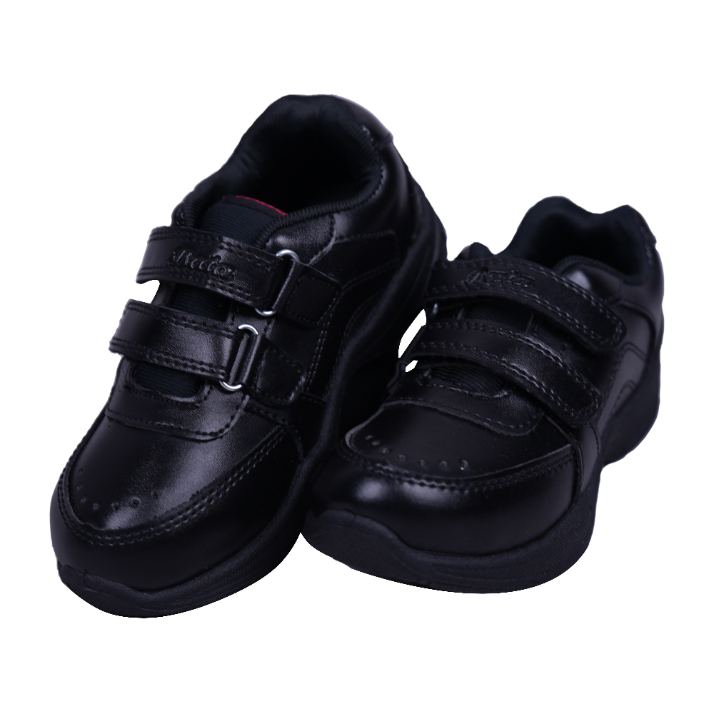 Boys Black Bata School Velcro Closure Gola Shoe
