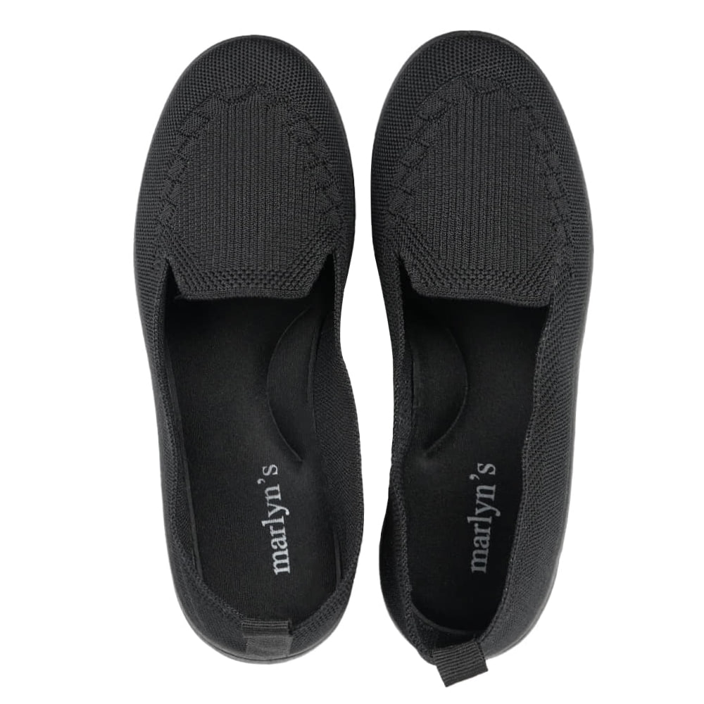 Marlyns Womens Mesh Casual Shoes (Black)