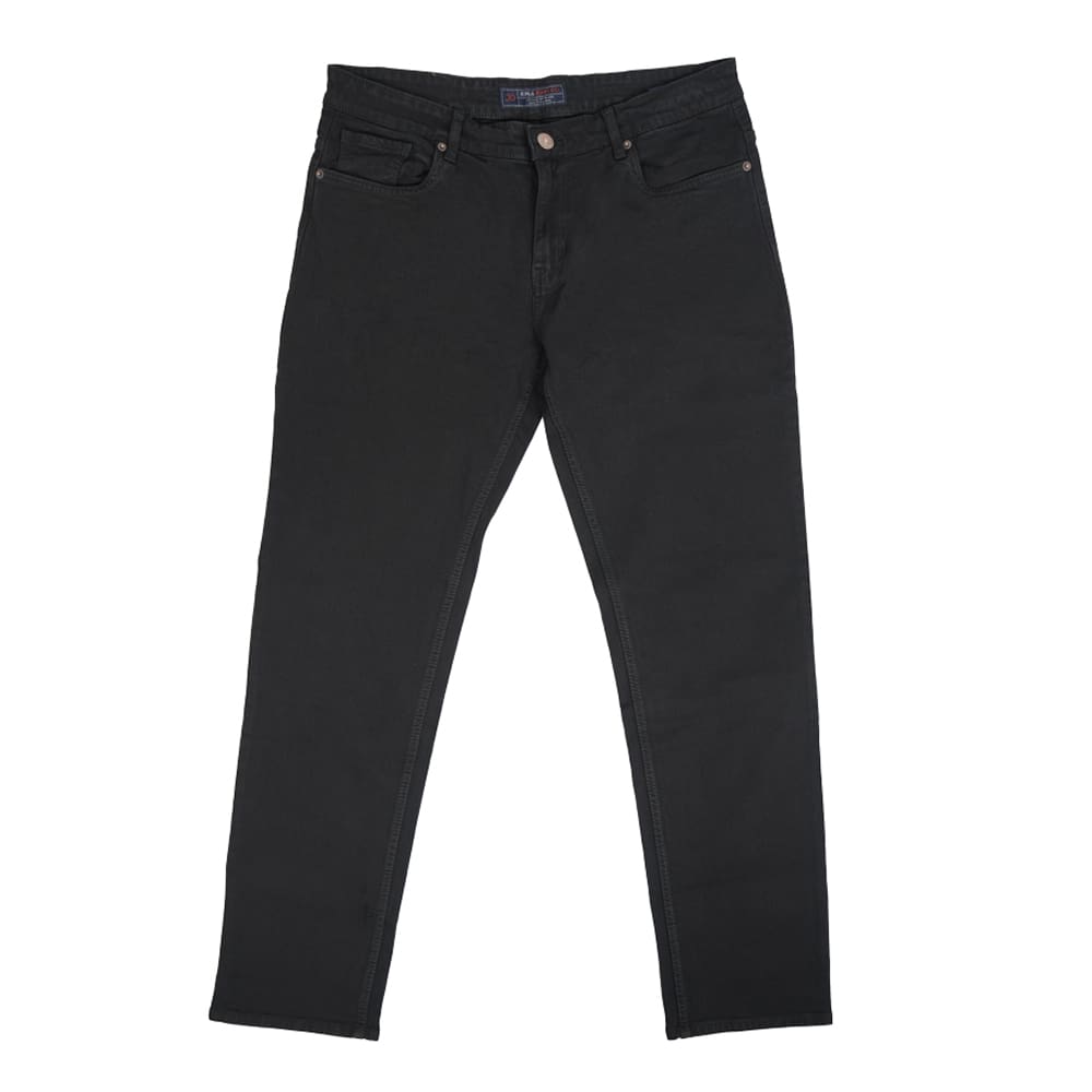 Jonas Comfort Fit Denim Black Jeans For Men