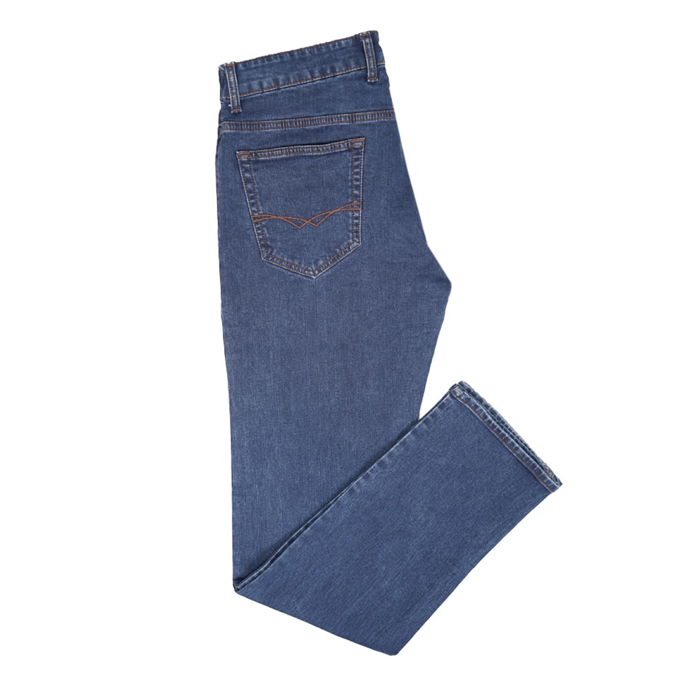 Jonas Comfort Fit Denim Blue Jeans For Men