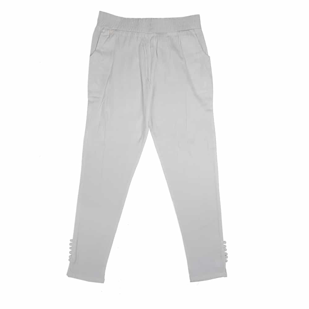 Stylish Womens Grey Colour Color Rayon Cigarette Pant | Trousers for Women