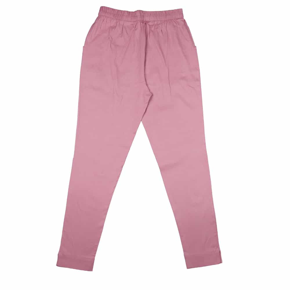 Stylish Womens Dark Onion Pink Color Rayon Cigarette Pant | Trousers for Women