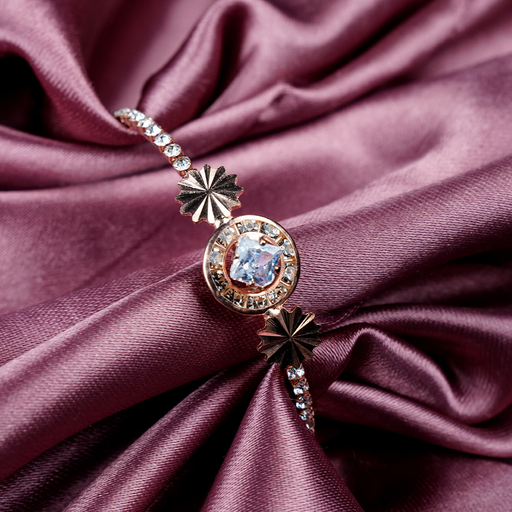 Designer Rose Gold Cuff Bracelet (Pack Of 5)