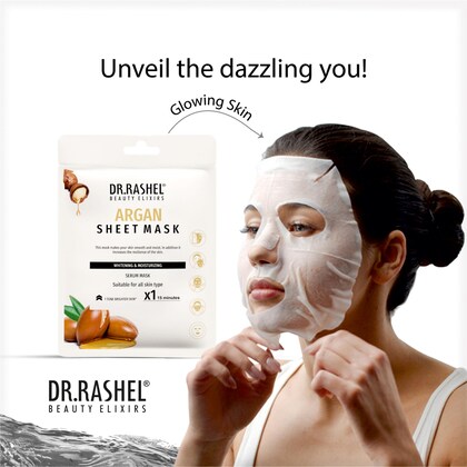 Dr.Rashel Argan Face Sheet Mask With Serum (Pack of 6)