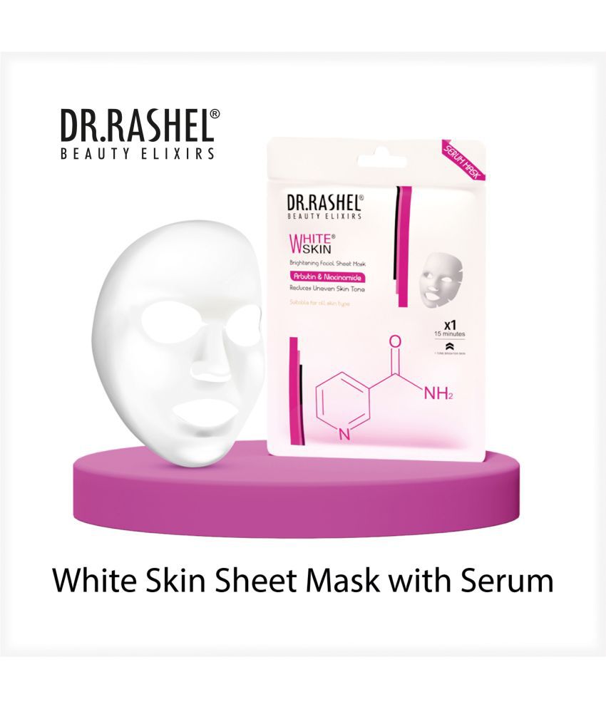 Dr.Rashel White Skin Brightening Face Sheet Mask With Serum (Pack of 6)