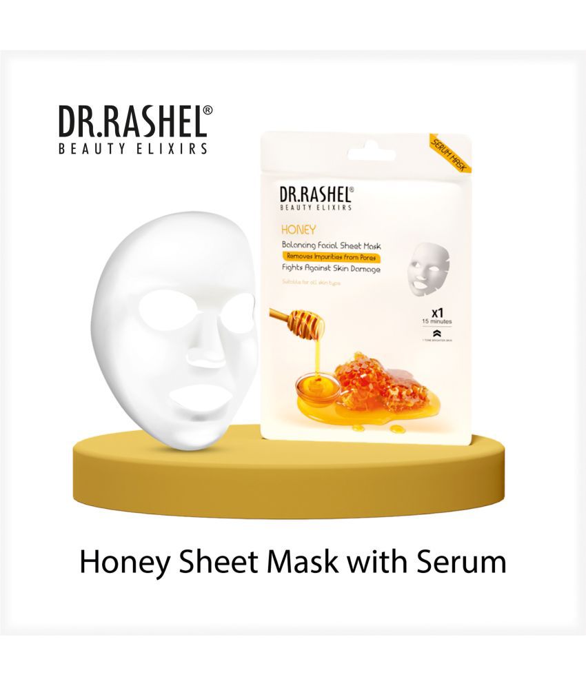 Dr.Rashel Honey Balancing Face Sheet Mask With Serum (Pack of 6)