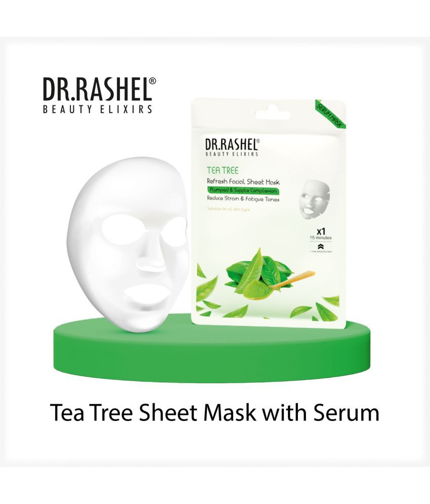 Dr.Rashel Tea Tree Refresh Face Sheet Mask With Serum (Pack of 6)