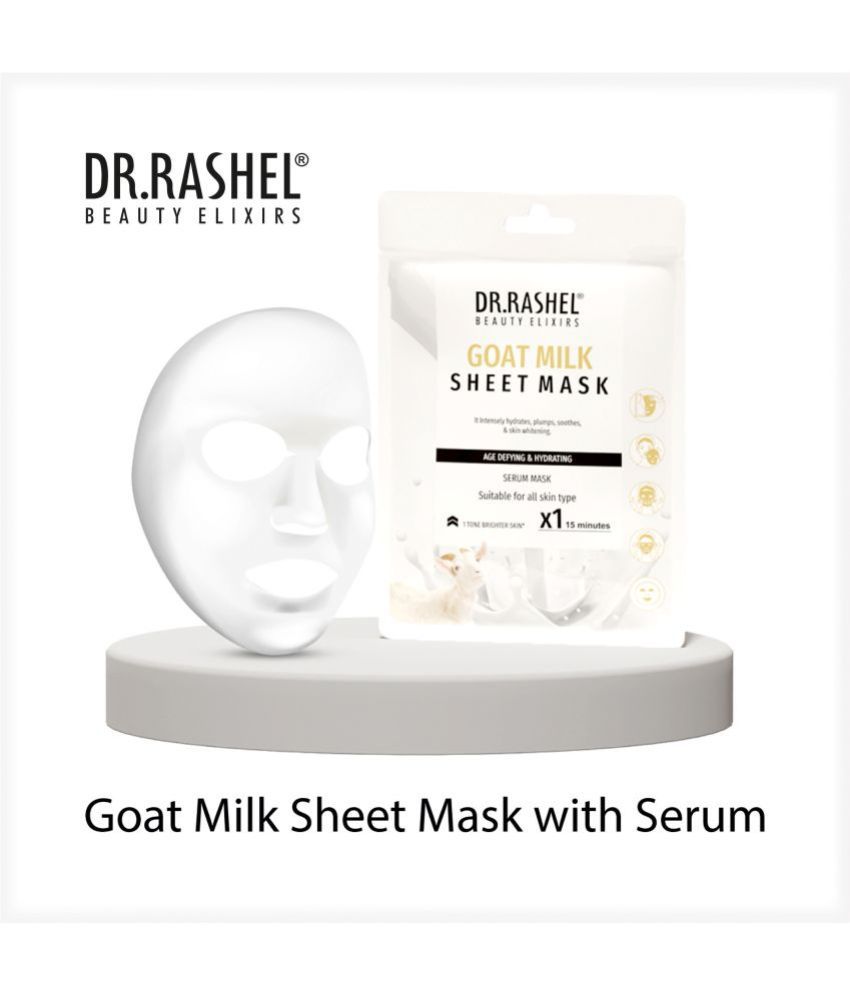Dr.Rashel Goat Milk Face Sheet Mask With Serum (Pack of 6)