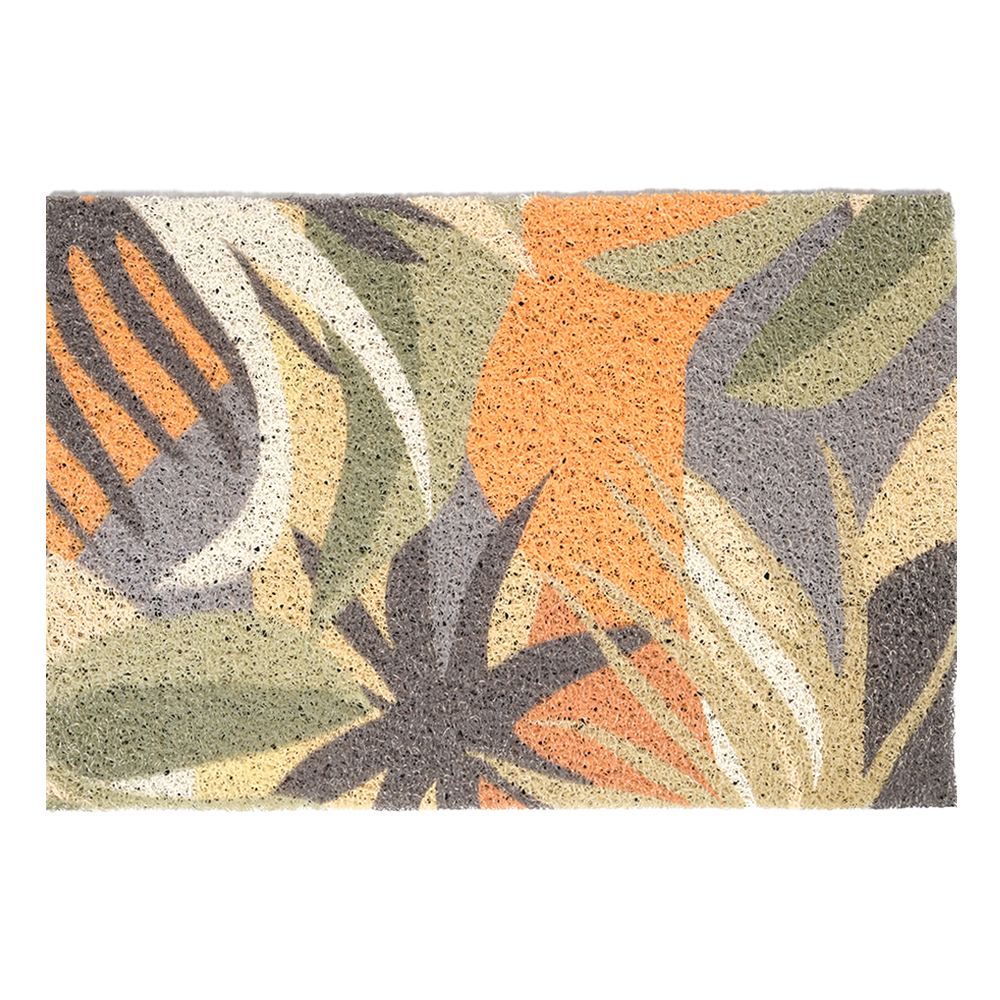 Spiti Multicolor PVC Printed Doormat (40cmx60cm) (Pack of 3)