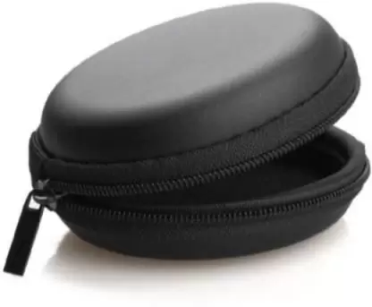 Earphone Case/ Headphone Pouch/ Carrying Case for Earphones, (Black) 