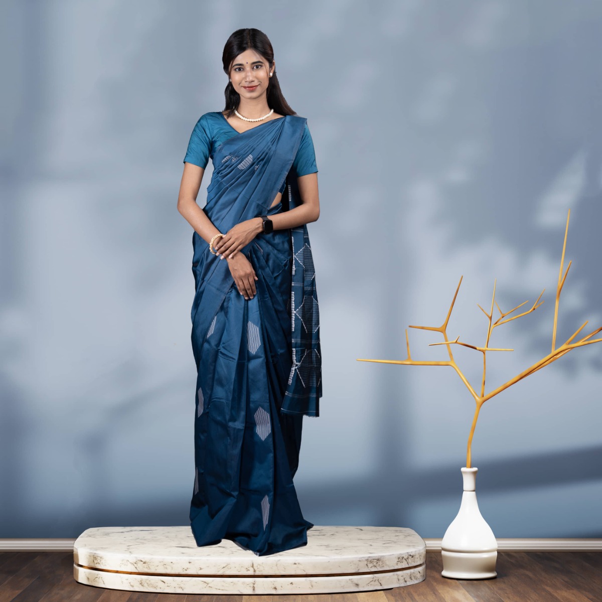 Modern Vichitra Silk Sarees with Fancy Embroidery | Group Sarees | Uniform Saree