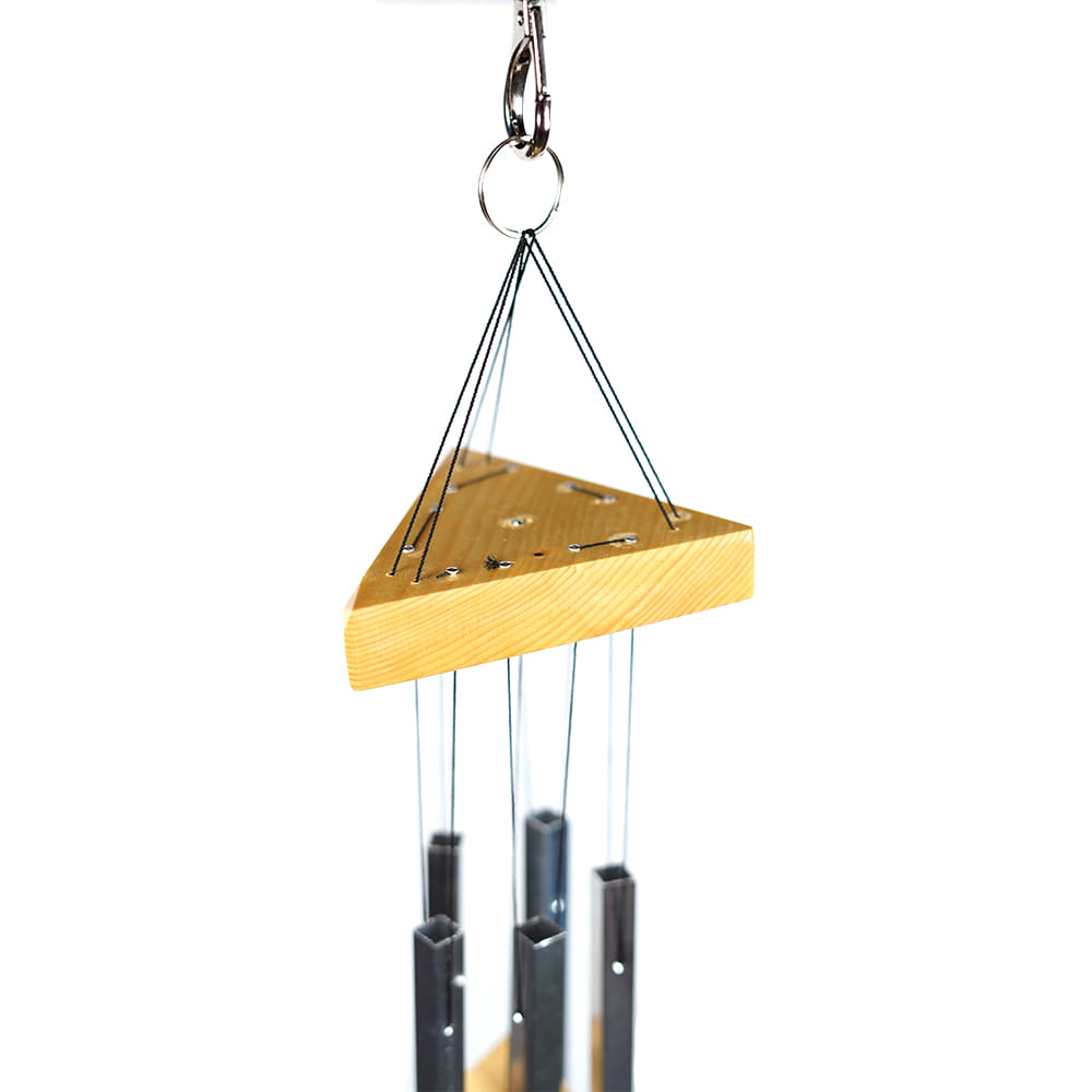 Lovely Positive Energy Wind Chimes (5 Rectangle Silver Pipe)