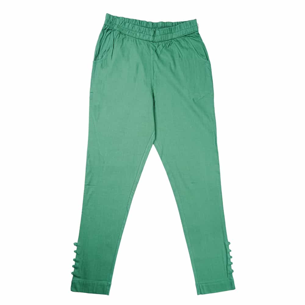 Stylish Womens Magic Mint Color Rayon Cigarette Pant | Trousers for Women