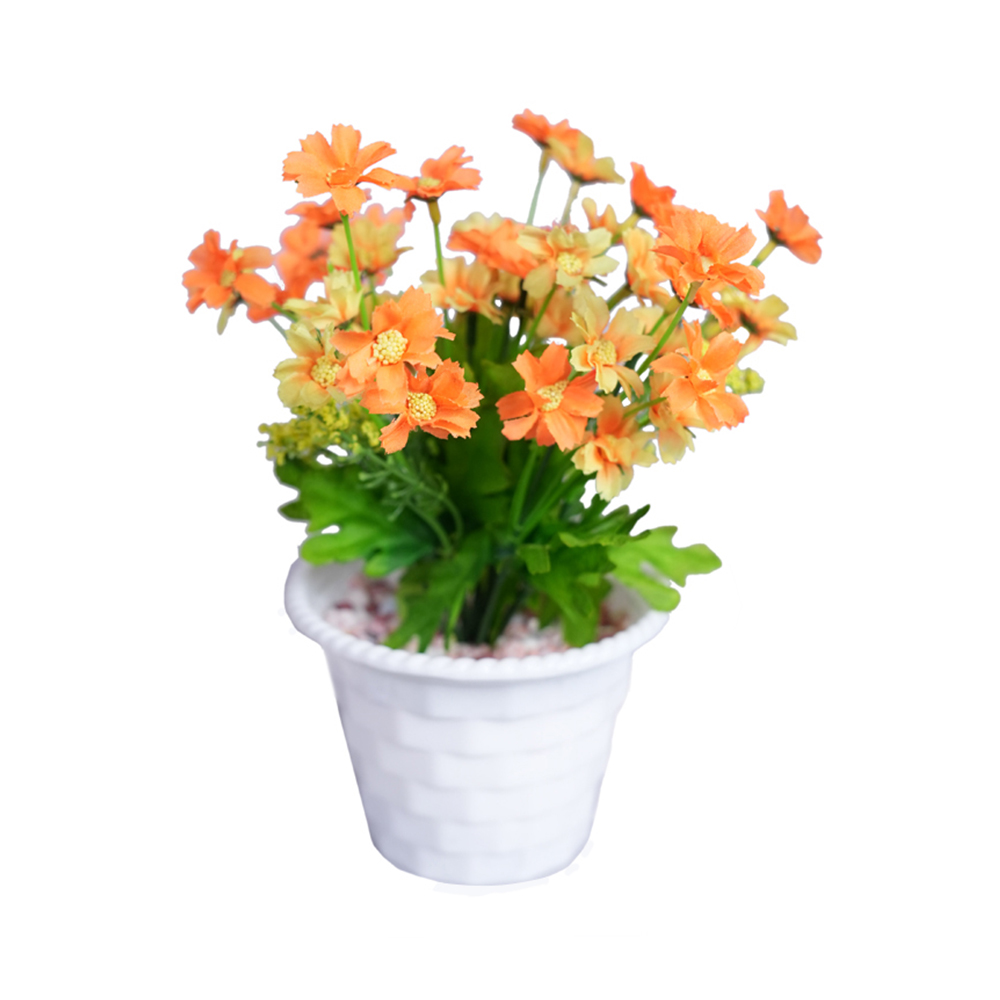 Flower vase/Artificial flower-Orange