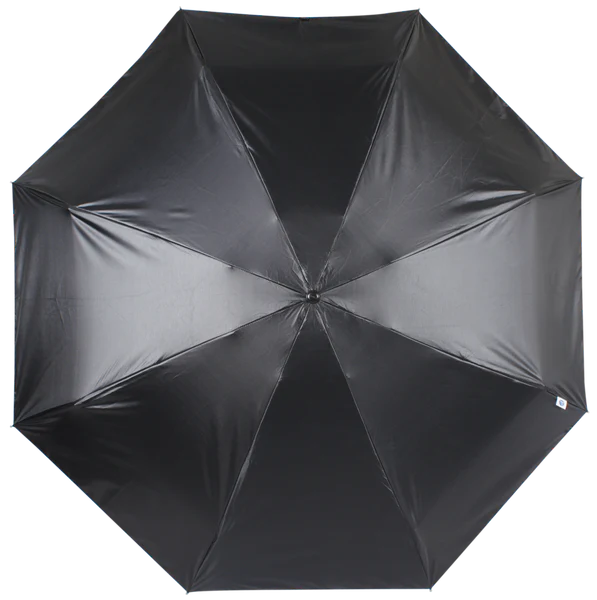 Johns's  585mm 5 Fold Manual Open Light Weight Black & Silver Monsoon Umbrella 