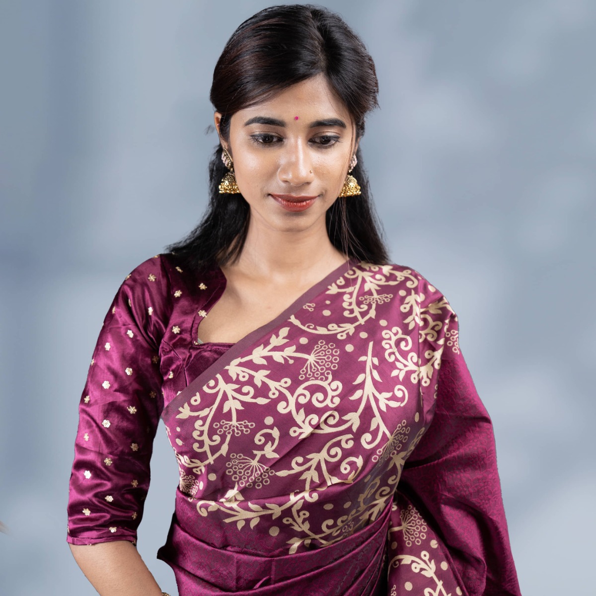 Vichitra Silk | Fancy Group Saree with an Elegant and Stunning Design