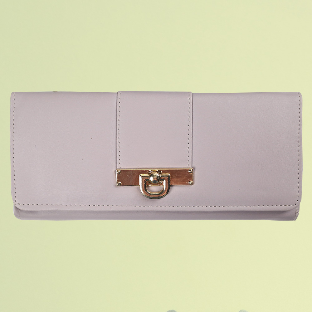 Women's Bexley Two-Fold Leather Hand Wallet-Pastel Pink