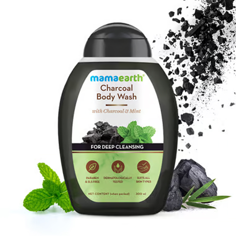 Mamaearth Charcoal Body Wash with Charcoal & Mint for Deep Cleansing 300ml