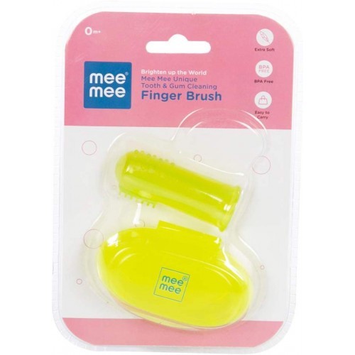 Mee Mee Unique Tooth & Gum Cleaning Finger Brush - Green