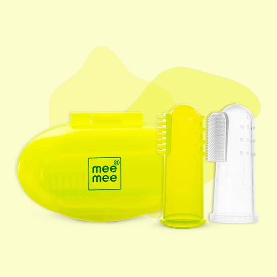 Mee Mee Unique Tooth & Gum Cleaning Finger Brush - Green