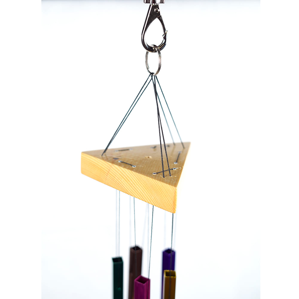 Lovely Positive Energy Wind Chimes (5 Rectangle Multicolor Pipe)