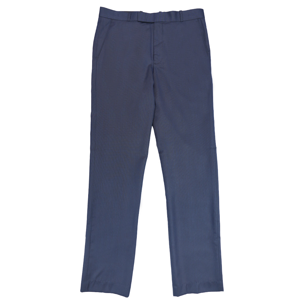 Mens 4Square Navy Blue Terry Cotton Formal Trouser