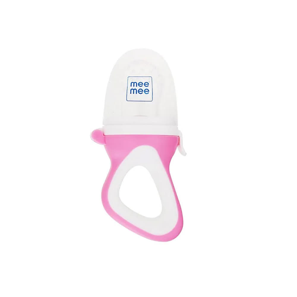 Mee Mee Fruit & Food Feeder With Silicone Sack - Pink