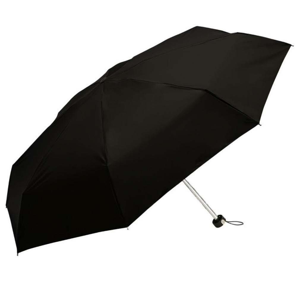 Popy Nano Silver Black Monsoon 5 Fold 535mm Umbrella