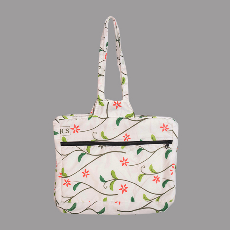 Printed Cotton Canvas Washable Handbag | Shoulder bag (Assorted Prints)