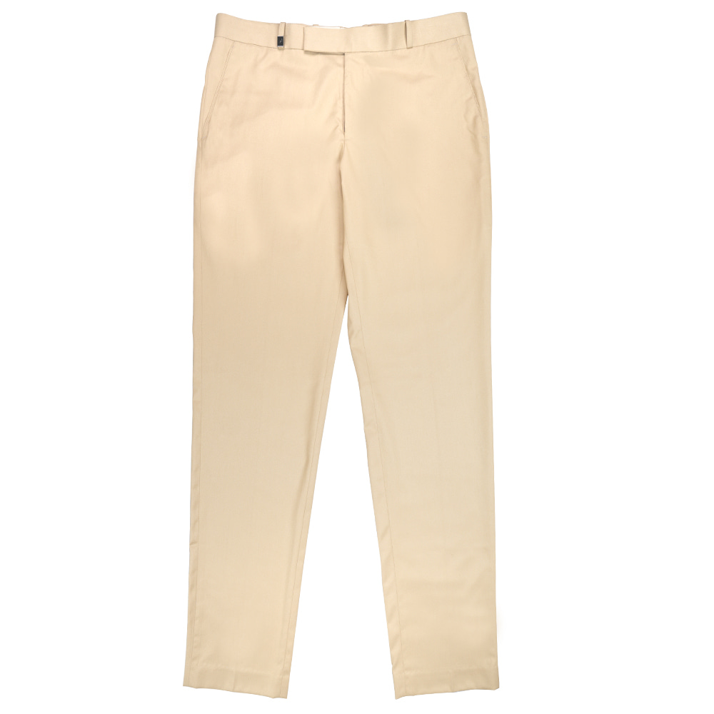 Mens Panel Soft Wheat Color Terry Cotton Formal Trouser