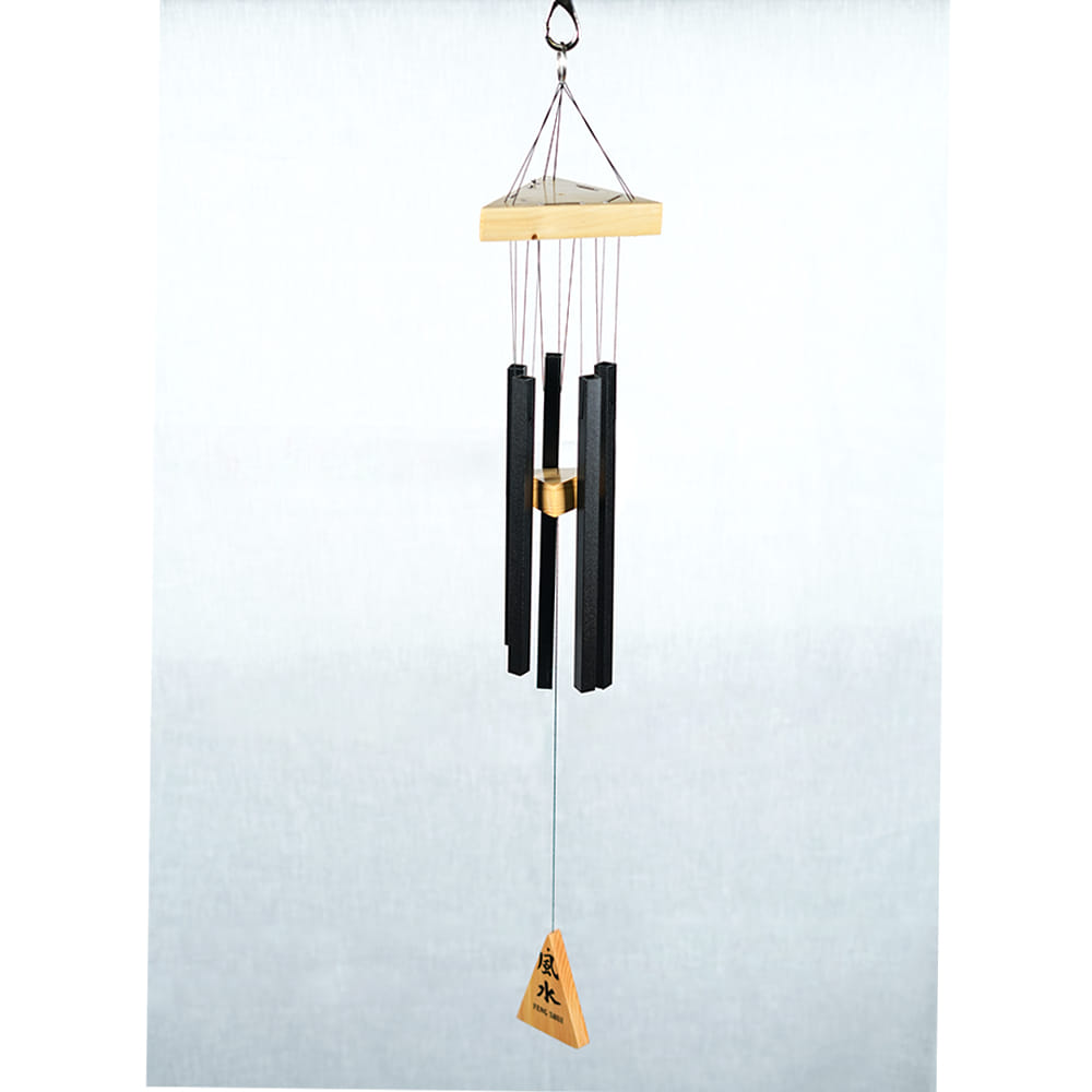 Lovely Positive Energy Wind Chimes (5 Rectangle Black Pipe)