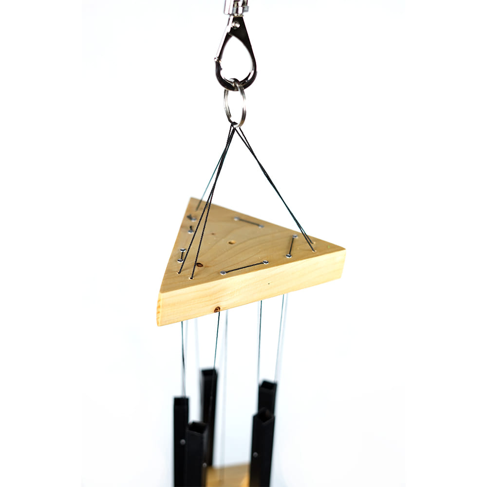 Lovely Positive Energy Wind Chimes (5 Rectangle Black Pipe)