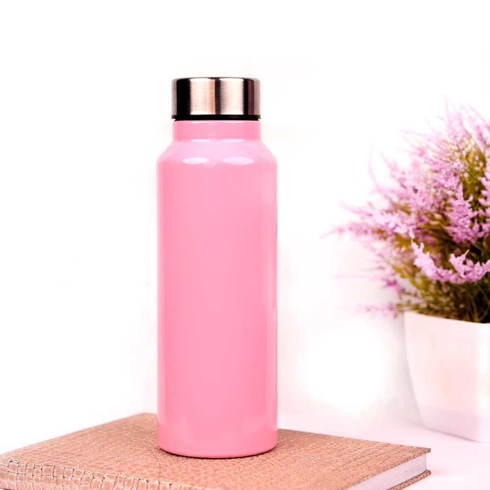Stainless Steel Bottle 750 ml- Light Pink