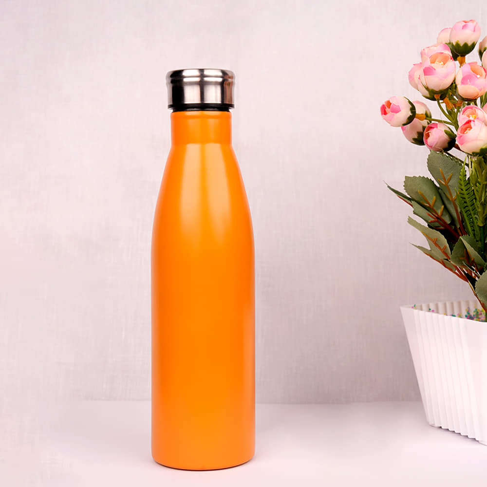 Stainless Steel Water Bottle 750ml- Orange