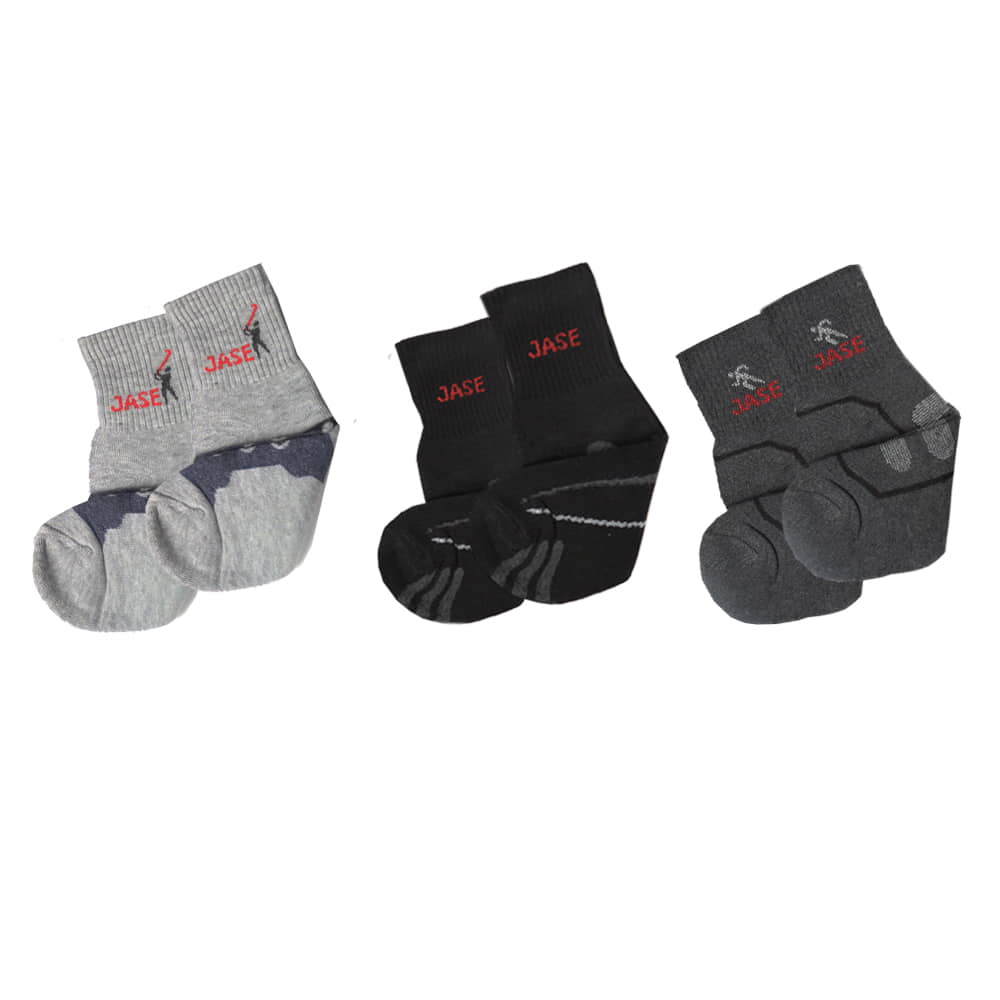 Jase Premium Fine Cotton Ankle Length Socks for Men (Pack of 3)