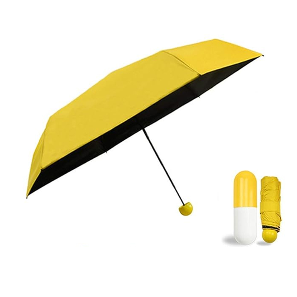 Ultra Lights Anti-UV Compact Capsule Monsoon Umbrella (Assorted Color)