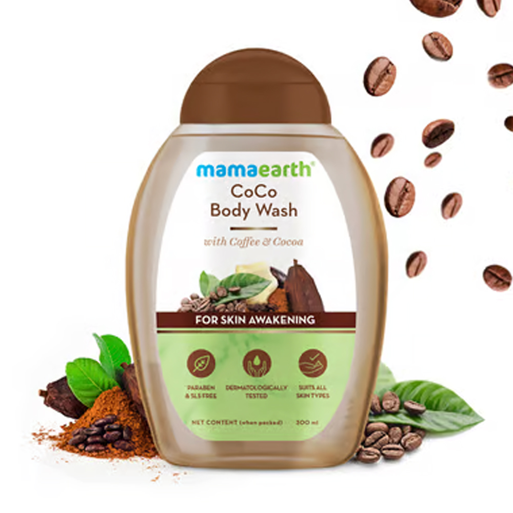 Mamaearth Coco Body Wash With Coffee and Cocoa For Skin Awakening - 300 ml Gently Cleanses |Rejuvenates Skin | Awakens Senses
