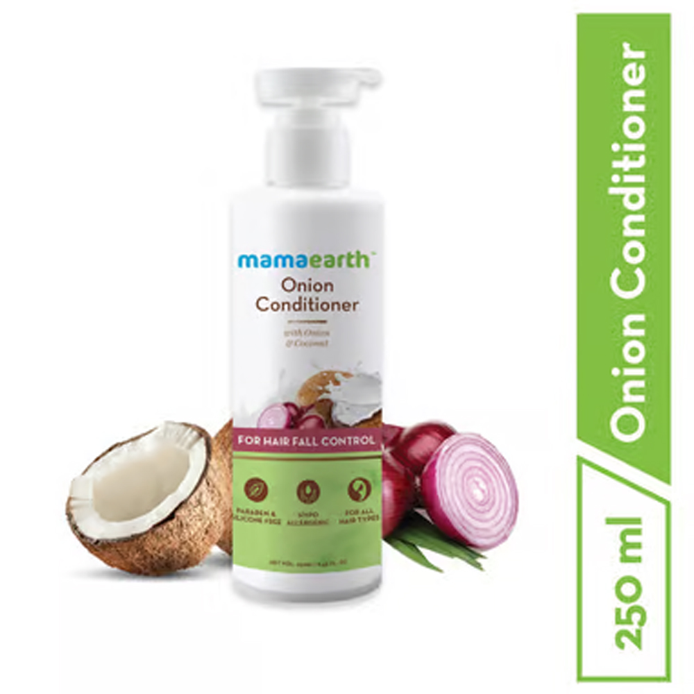 Mamaearth Onion Conditioner, 250ml Reduces Hair Fall with Onion & Coconut